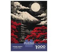 1000 Piece Jigsaw Puzzles for Teenagers Jigsaw Black Mount Fuji Night Jigsaw Relaxing Games A Work of Art Unique Birthday And Gifts 70x50cm/1000pcs