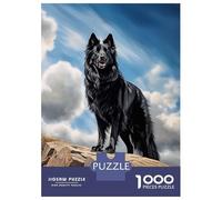 1000 Piece Jigsaw Puzzles for Teenagers Jigsaw Black Old German Shepherd Jigsaw for Adults Hands-on Game But Fun And Humorous Help The Brain Exercise 52x38cm/1000pcs