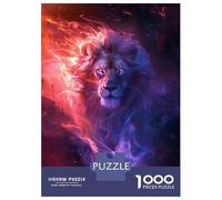 1000 Piece Jigsaw Puzzles for Teenagers Jigsaw Blazing Mane Lion Adult Jigsaw Puzzle Relax Games Wall Art Unique Birthday And Gifts 52x38cm/1000pcs