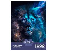 1000 Piece Jigsaw Puzzles for Teenagers Jigsaw Blue Celestial Lion Adult Jigsaw Hands-on Game Enhance Memory Stress Reduction Gifts 70x50cm/1000pcs