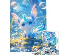 1000 Piece Jigsaw Puzzles for Teenagers Jigsaw Blue Creature A Magical Forest Jigsaw Puzzle 1000 Educational Toy Stress Reliever Challenging Game Gifts (50x75cm)