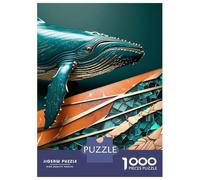 1000 Piece Jigsaw Puzzles for Teenagers Jigsaw Blue Whale Kintsugi Art Puzzles for Adults Toy Wall Decor Stress Reliever Unique Birthday And Gifts 70x50cm/1000pcs