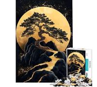 1000 Piece Jigsaw Puzzles for Teenagers Jigsaw Bonsai Tree on Mountain Puzzles for Adults Fun Games Wall Art Help The Brain Exercise (Size 38x26cm)