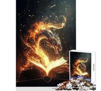 1000 Piece Jigsaw Puzzles for Teenagers Jigsaw Book Dragon For Reading Toy Wall Decor Birthday Gifts Educational Game Help The Brain Exercise Size 50x75cm