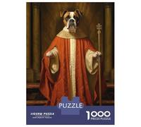 1000 Piece Jigsaw Puzzles for Teenagers Jigsaw Boxer Dog The Pope Jigsaw for Adults Hands-on Game But Fun And Humorous Help The Brain Exercise 52x38cm/1000pcs