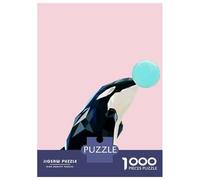 1000 Piece Jigsaw Puzzles for Teenagers Jigsaw Bubble Gum Animal Whale Puzzles for Adults Toy Wall Decor Stress Reliever Unique Birthday And Gifts 38x26cm/1000pcs