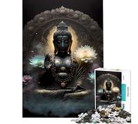 1000 Piece Jigsaw Puzzles for Teenagers Jigsaw Buddha V Difficult And Challenge A Work of Art Fun Games Suitable for People Aged 14 And Above (50X75cm)