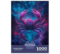 1000 Piece Jigsaw Puzzles for Teenagers Jigsaw Cancer Zodiac Sign Jigsaw Hands-on Game Hand Speed Race Deal As Gifts for The Whole Family 38x26cm/1000pcs