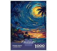 1000 Piece Jigsaw Puzzles for Teenagers Jigsaw Cancun Mexico Tropical Beach Night Jigsaws for Adults Family Games Home Decoration Help The Brain Exercise 70x50cm/1000pcs