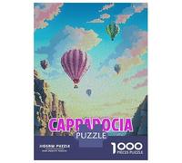 1000 Piece Jigsaw Puzzles for Teenagers Jigsaw Cappadocia Balloons Turkey Mosaic Jigsaw Puzzle Brain Teaser Game Home Decoration Deal As Gifts for The Whole Family 38x26cm/1000pcs