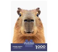 1000 Piece Jigsaw Puzzles for Teenagers Jigsaw Capybara Face Jigsaw Puzzle Brain Teaser Game Home Decoration Deal As Gifts for The Whole Family 38x26cm/1000pcs