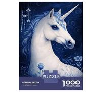 1000 Piece Jigsaw Puzzles for Teenagers Jigsaw Celestial Unicorn Dream Jigsaw Relaxing Games A Work of Art Unique Birthday And Gifts 70x50cm/1000pcs