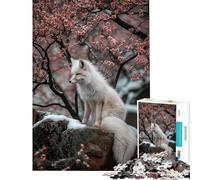 1000 Piece Jigsaw Puzzles for Teenagers Jigsaw Cherry Blossom Wolf Teenager Puzzles Hands-on Game Difficult Hard Help The Brain Exercise (Size 38x52cm)