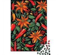 1000 Piece Jigsaw Puzzles for Teenagers Jigsaw Chili Pepper Garden Art Jigsaw Relaxing Games A Work of Art Unique Birthday And Gifts 38x26cm/1000pcs
