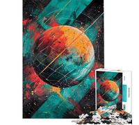 1000 Piece Jigsaw Puzzles for Teenagers Jigsaw Color Orbit Jigsaw Puzzle Toy Wall Decor Pattern Assembly Stress Reduction Gifts (size 38x52cm)