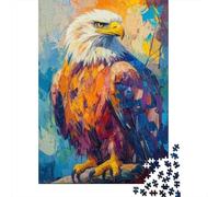 1000 Piece Jigsaw Puzzles for Teenagers Jigsaw Colorful Eagle Painting Artwork Puzzle for Adults Relax Games Home Decoration Stress Reduction Gifts 52x38cm/1000pcs