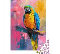 1000 Piece Jigsaw Puzzles for Teenagers Jigsaw Colorful Parrot Art Print-2 Jigsaw Hands-on Game Hand Speed Race Deal As Gifts for The Whole Family 52x38cm/1000pcs