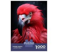 1000 Piece Jigsaw Puzzles for Teenagers Jigsaw Cool Flamingo Portrait Jigsaw Puzzle Brain Teaser Game Home Decoration Deal As Gifts for The Whole Family 38x26cm/1000pcs