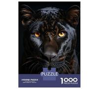 1000 Piece Jigsaw Puzzles for Teenagers Jigsaw Cool Panther Portrait Puzzles for Adults Toy Wall Decor Stress Reliever Unique Birthday And Gifts 52x38cm/1000pcs