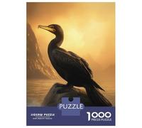 1000 Piece Jigsaw Puzzles for Teenagers Jigsaw Cormorant at Sunset Puzzles for Adults Toy Wall Decor Stress Reliever Unique Birthday And Gifts 52x38cm/1000pcs