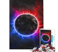1000 Piece Jigsaw Puzzles for Teenagers Jigsaw Cosmic Eclipse Difficult And Challenge Home Art Decor Anti-Stress Toys Suitable for Ages 14 And Up (38X26CM)