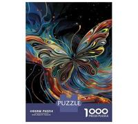 1000 Piece Jigsaw Puzzles for Teenagers Jigsaw Cosmic Fire Butterfly Adult Jigsaw Hands-on Game Enhance Memory Stress Reduction Gifts 70x50cm/1000pcs