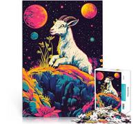 1000 Piece Jigsaw Puzzles for teenagers Jigsaw Cosmic Goat Herausforderndes Spiel Heimdekoration Spielzeug38x26cm