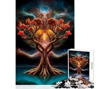 1000 Piece Jigsaw Puzzles for Teenagers Jigsaw Cosmic Tree of Unity Educational Toy Gifts Ideas Hands-on Game Artists Collection, Fine Art Size 50x75cm