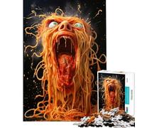 1000 Piece Jigsaw Puzzles for Teenagers Jigsaw Crazy Noodle Monster for Birthday, Chrismas A Work of Art Impossible Game for And from 14 Years And over (38x26cm)
