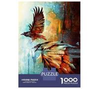 1000 Piece Jigsaw Puzzles for Teenagers Jigsaw Crows in Flight Adult Puzzles Toy Wall Decor Presents for Women Unique Birthday And Gifts 70x50cm/1000pcs
