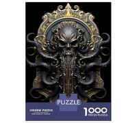1000 Piece Jigsaw Puzzles for Teenagers Jigsaw Cthulhu Horror Art Deco Jigsaw for Adults Hands-on Game But Fun And Humorous Help The Brain Exercise 52x38cm/1000pcs
