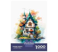 1000 Piece Jigsaw Puzzles for Teenagers Jigsaw Cute House Rabbit Puzzles for Adults Toy Wall Decor Stress Reliever Unique Birthday And Gifts 38x26cm/1000pcs