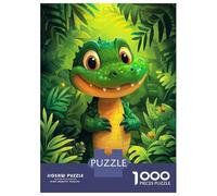 1000 Piece Jigsaw Puzzles for Teenagers Jigsaw Cute Little Alligator Teenager Puzzles Relaxing Games For Family Fun Deal As Gifts for The Whole Family 70x50cm/1000pcs