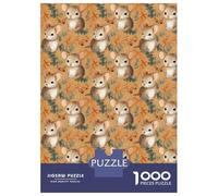 1000 Piece Jigsaw Puzzles for Teenagers Jigsaw Cute Mouse Pattern Jigsaw Family Game Hand Speed Race Unique Birthday And Gifts 52x38cm/1000pcs