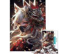 1000 Piece Jigsaw Puzzles for Teenagers Jigsaw Cute Ninja Assassin Siren Difficult And Challenge A Work of Art Fun Games Suitable for People Aged 14 And Above (38X26CM)