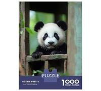 1000 Piece Jigsaw Puzzles for Teenagers Jigsaw Cute Panda Cub Peeking Out Adult Jigsaw Puzzle DIY Toys Hand Speed Race Help The Brain Exercise 70x50cm/1000pcs
