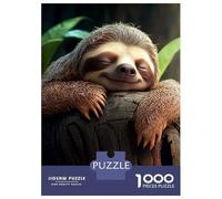 1000 Piece Jigsaw Puzzles for Teenagers Jigsaw Cute Sloth On A Tree Teenager Puzzles Hands-on Game Wall Decoration Unique Birthday And Gifts 38x26cm/1000pcs