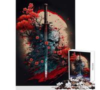 1000 Piece Jigsaw Puzzles for Teenagers Jigsaw Deadly Blade Educational Toy Birthday Gift Brain Teaser Game Help The Brain Exercise size 50x75cm