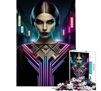 1000 Piece Jigsaw Puzzles for Teenagers Jigsaw Deco Neon Mystique Toys Educational Games Educational Games Learning Educational Gifts Ideas (Size 38x52cm)