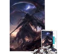 1000 Piece Jigsaw Puzzles for Teenagers Jigsaw Demonic Demon Grim Reaper Fun at Home Activities, Tough Challenge Hands-on Game for And 14 Years And over (50x75cm)