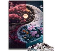 1000 Piece Jigsaw Puzzles for Teenagers Jigsaw Divine Yin And Yang For Family Fun Impossible Game Gifts for Women Men 50x75cm