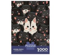 1000 Piece Jigsaw Puzzles for Teenagers Jigsaw Dog Dogs Animal Jigsaw Puzzle Fun Games Difficult Challenge Help The Brain Exercise 38x26cm/1000pcs