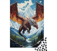 1000 Piece Jigsaw Puzzles for Teenagers Jigsaw Dragon Mountain Majesty Jigsaw Relaxing Games A Work of Art Unique Birthday And Gifts 52x38cm/1000pcs