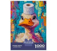 1000 Piece Jigsaw Puzzles for Teenagers Jigsaw Duck with A Roll -1 Adult Jigsaw Hands-on Game Enhance Memory Stress Reduction Gifts 38x26cm/1000pcs