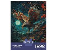 1000 Piece Jigsaw Puzzles for Teenagers Jigsaw Eagle Moonlight Teenager Puzzles Hands-on Game Wall Decoration Unique Birthday And Gifts 70x50cm/1000pcs
