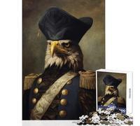 1000 Piece Jigsaw Puzzles for Teenagers Jigsaw Eagle Officer Anti-Stress Toys Gift Birthday Practical Game for Birthday, Chrismas Size 50x75cm