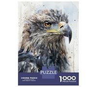 1000 Piece Jigsaw Puzzles for Teenagers Jigsaw Eagles Stern Gaze Jigsaw Puzzle Family Games Home Decoration Unique Birthday And Gifts 52x38cm/1000pcs