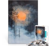 1000 Piece Jigsaw Puzzles for teenagers Jigsaw Echoes in the Mist Silhouettes appear Nature Spielspielzeug Perfekte Dekoration38x26cm