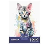 1000 Piece Jigsaw Puzzles for Teenagers Jigsaw Egyptian Mau Baby Cat Jigsaw for Adults Hands-on Game But Fun And Humorous Help The Brain Exercise 38x26cm/1000pcs