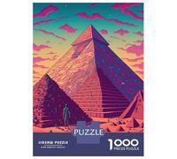 1000 Piece Jigsaw Puzzles for Teenagers Jigsaw Egyptian Pyramid Puzzles for Adults Toy Wall Decor Stress Reliever Unique Birthday And Gifts 52x38cm/1000pcs